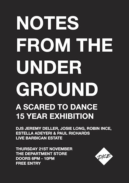 Notes From The Underground Exhibition Poster