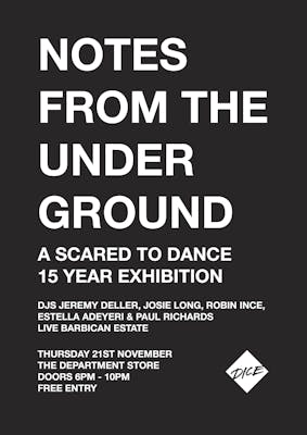 A0 Notes From The Underground Exhibition Poster