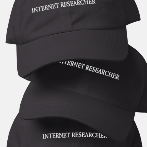 I bet you know someone in your life who is an internet researcher, and would love this hat. 