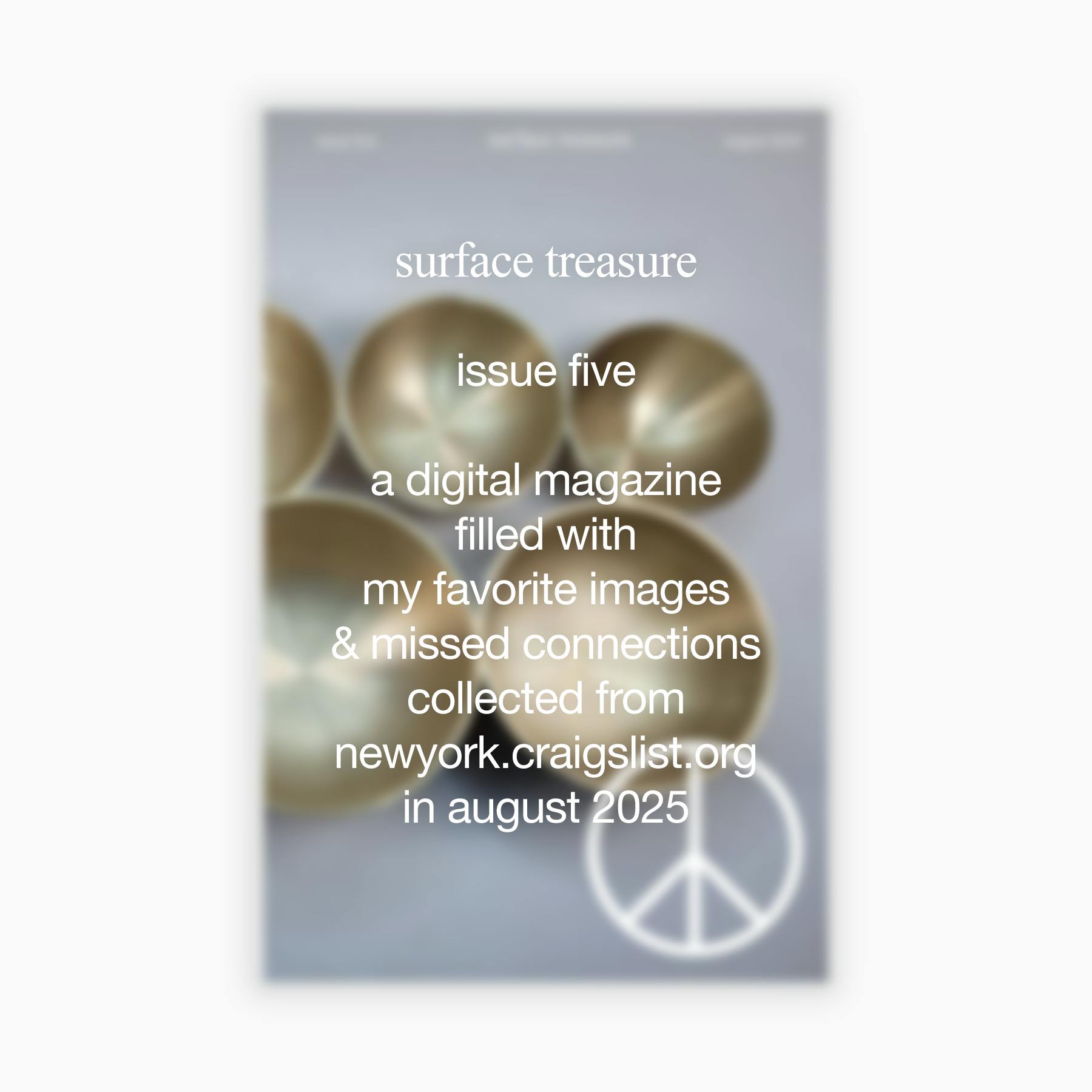 surface treasure - issue five