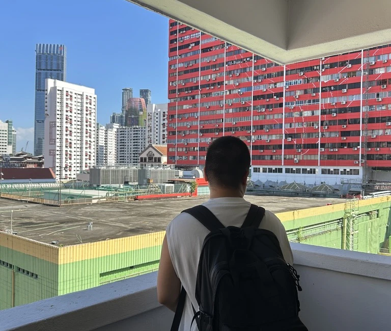 view from a strata mall