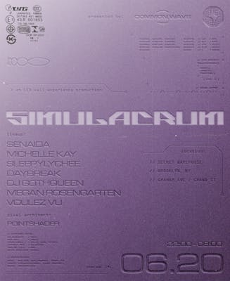 WATF! x CM PRESENTS: SIMULACRUM (LIVE)