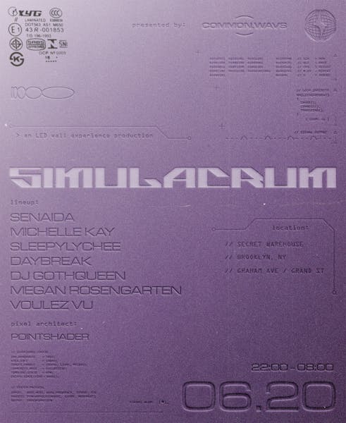 WATF! x CM PRESENTS: SIMULACRUM (LIVE)