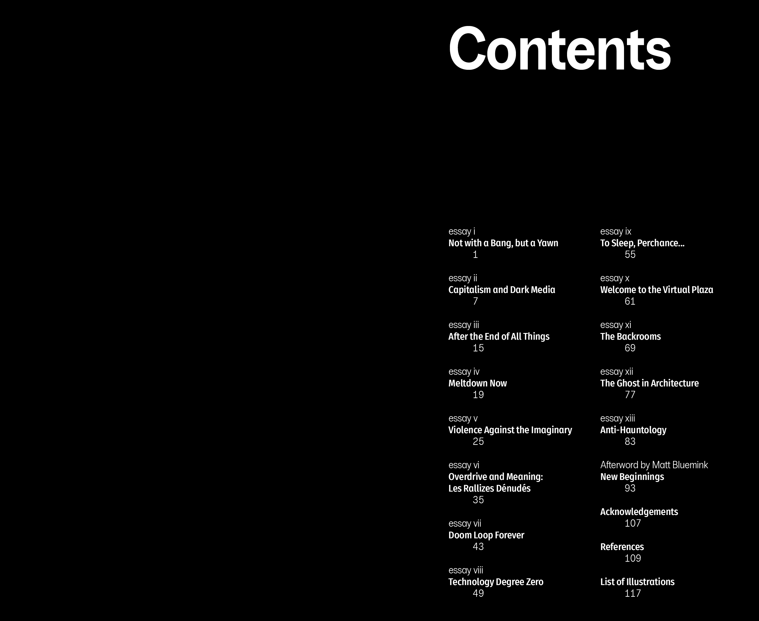 Spread export (7) from Semiotics of the End