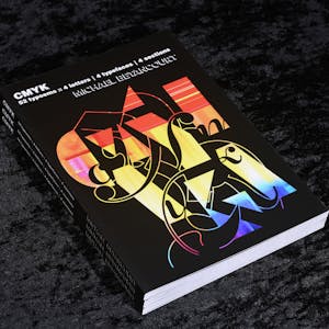 CMYK – 52 Typoems :: 4 typefaces | 4 letters | 4 sections  by Michael Betancourt