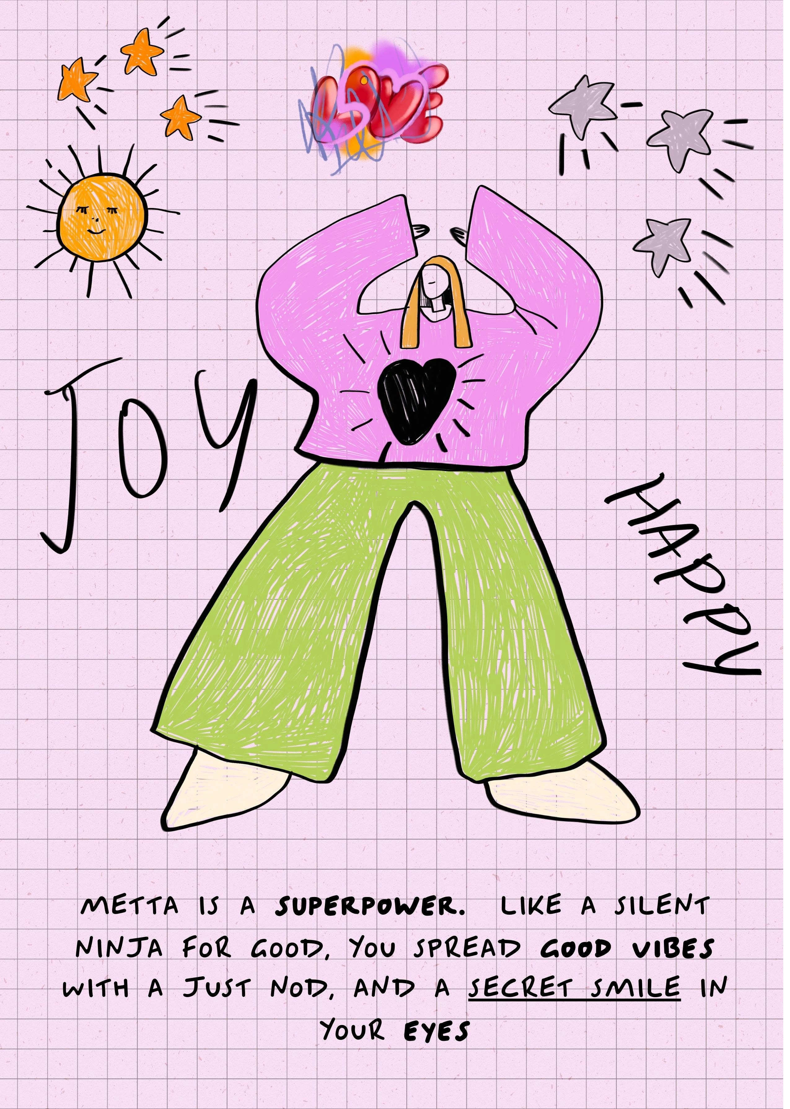Enlightenup!  Art, Ideas and Screens from our newest book on the magic of loving kindness meditation - the little book of big mindfulness for beginners, believers and the curious but not yet convinced!