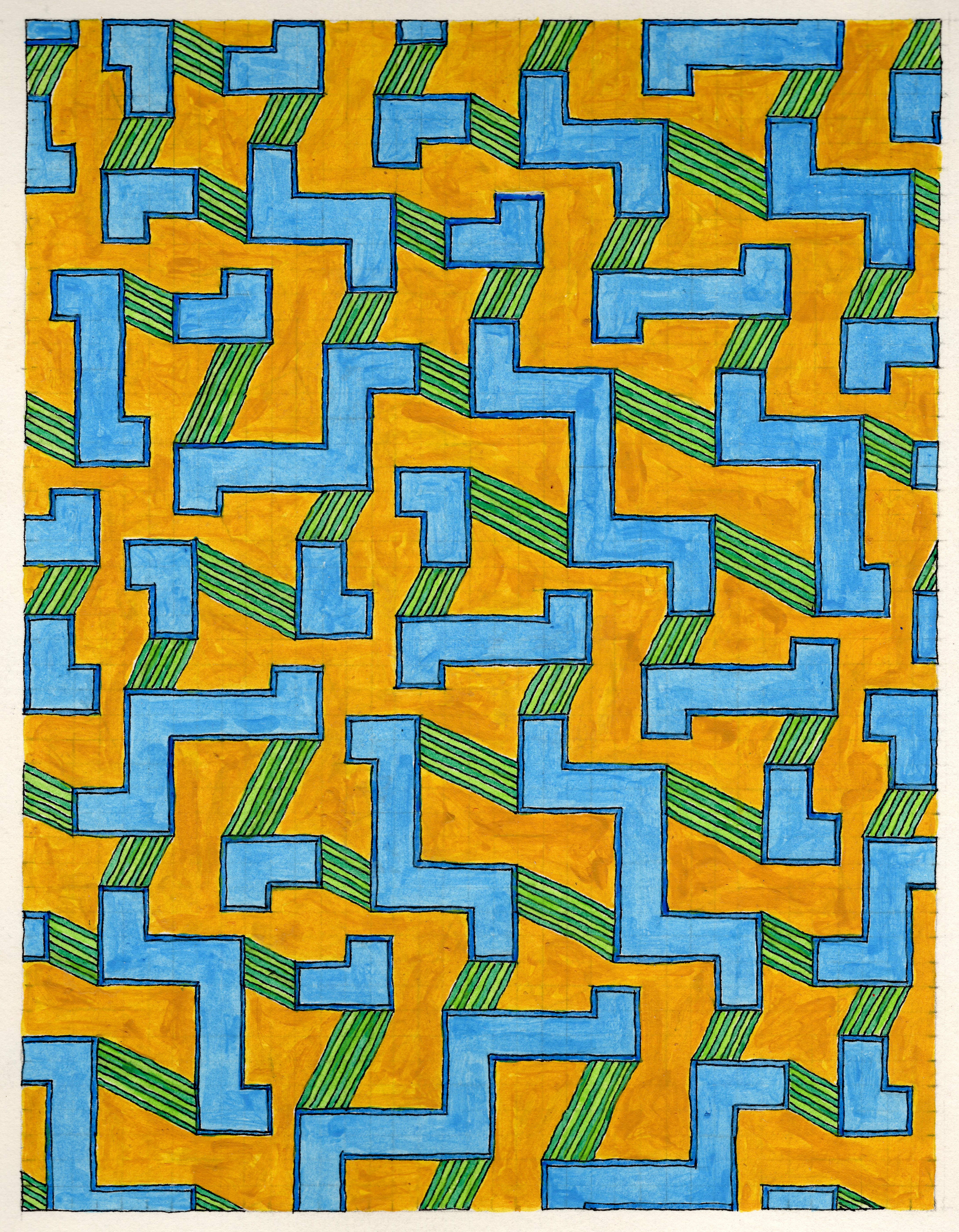 Manifold Series- Marley, Ink and Acrylic on Paper, 2026