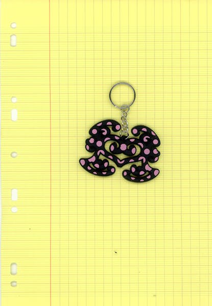 Polka Keychain
