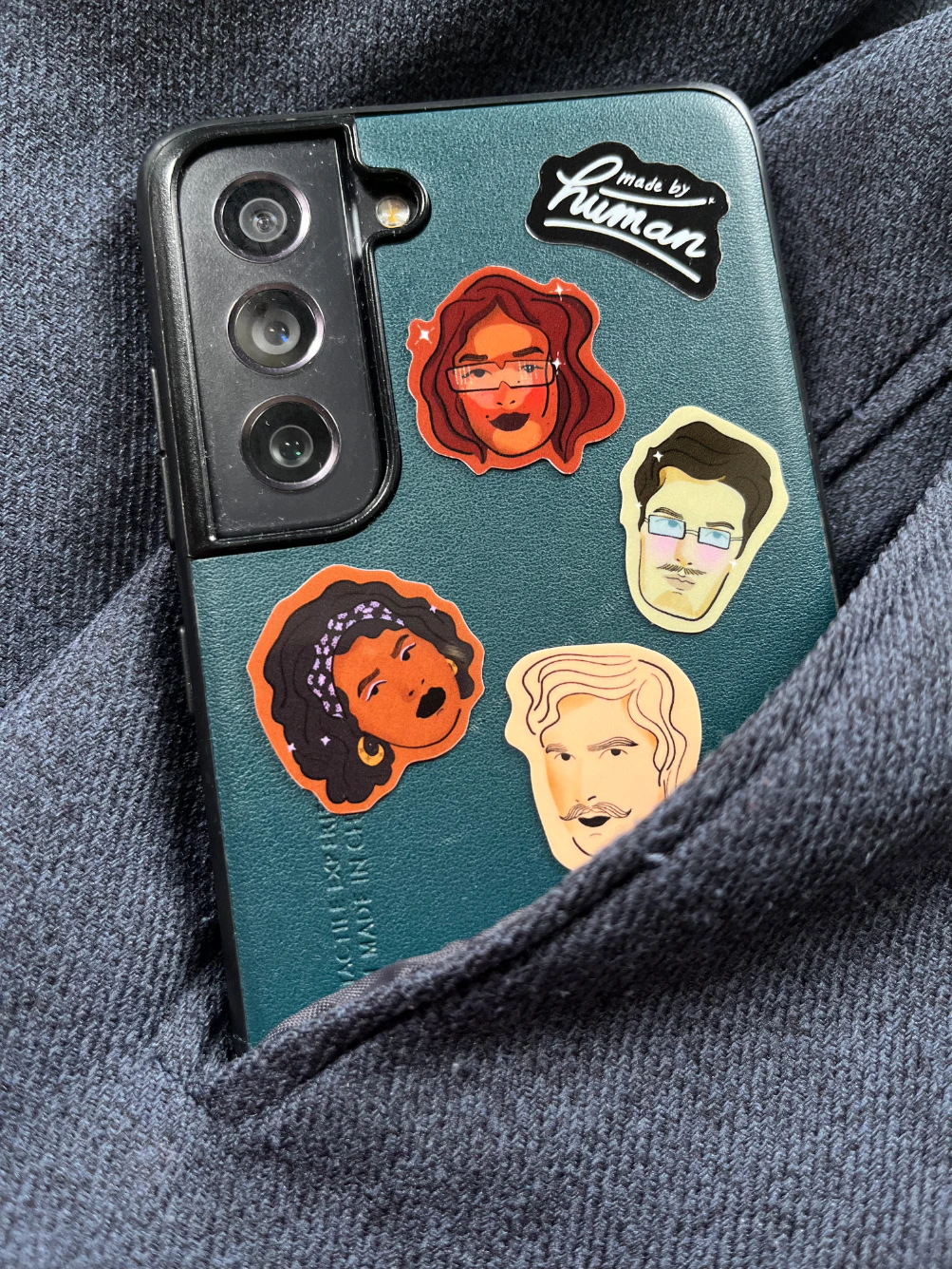 A selection of stickers ''People Spark''