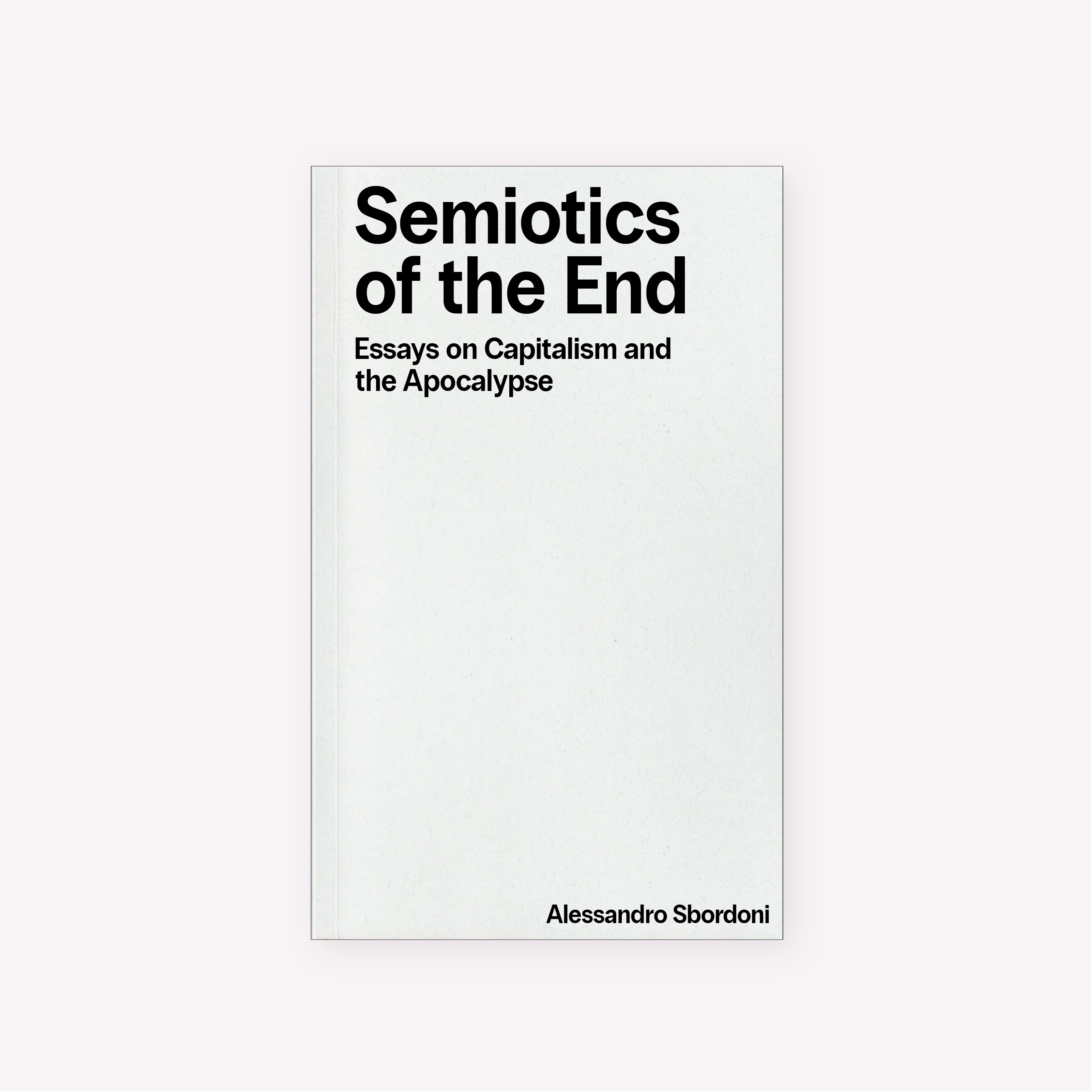 Mock up cover of Semiotics of the End (2025)