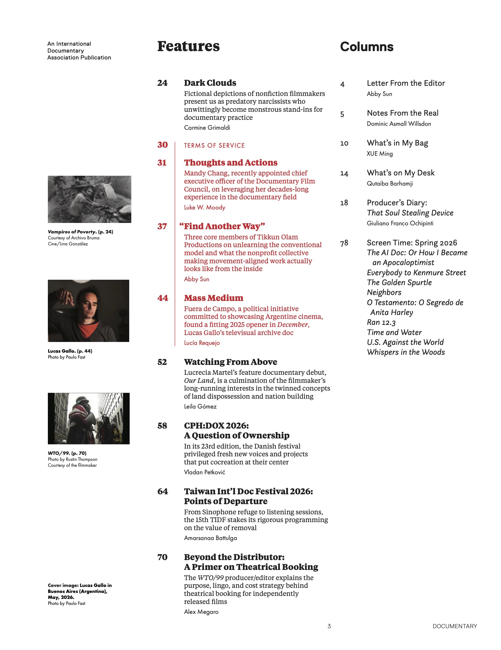 Table of contents