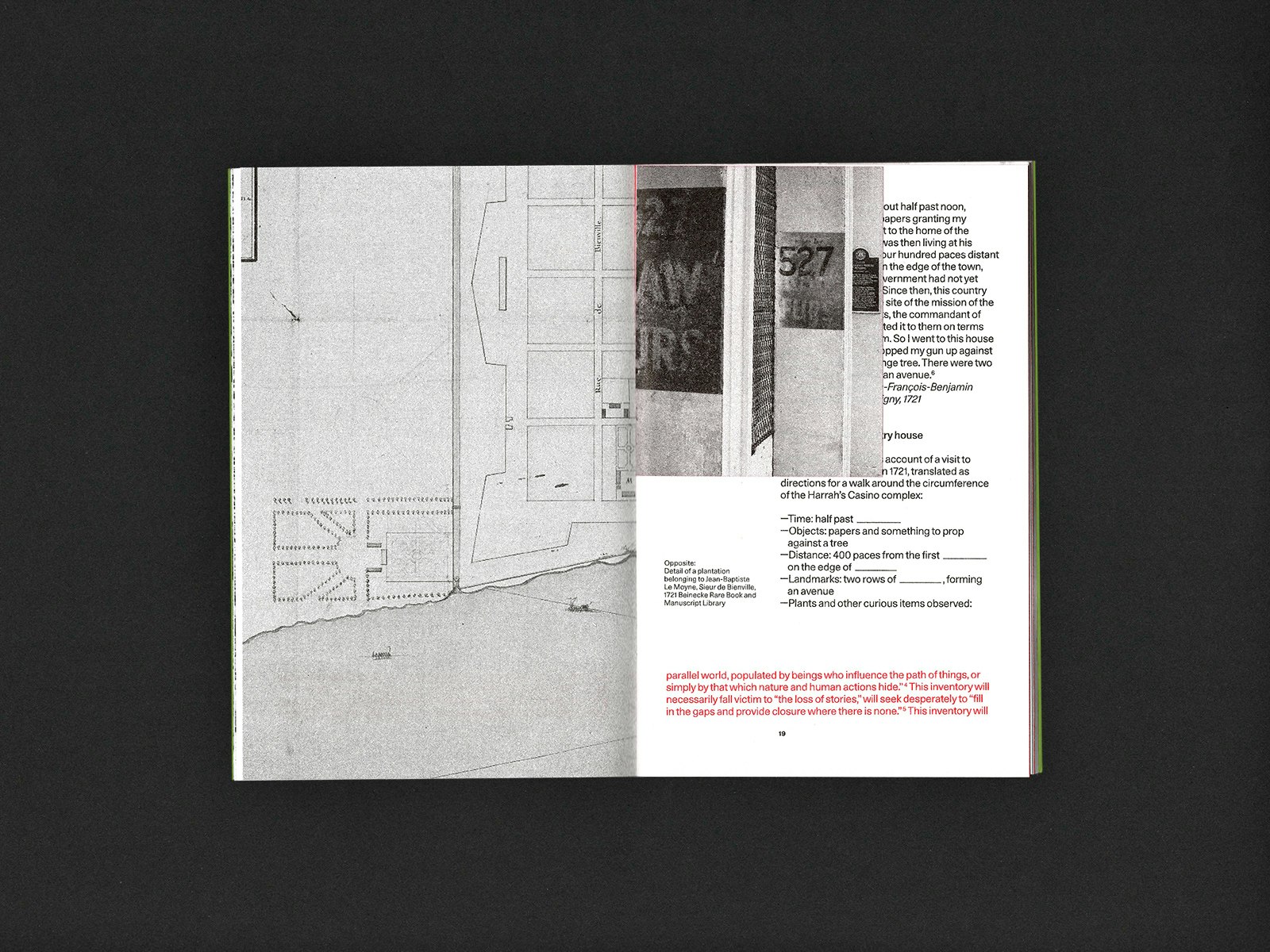 Sub-page with photograph of location.