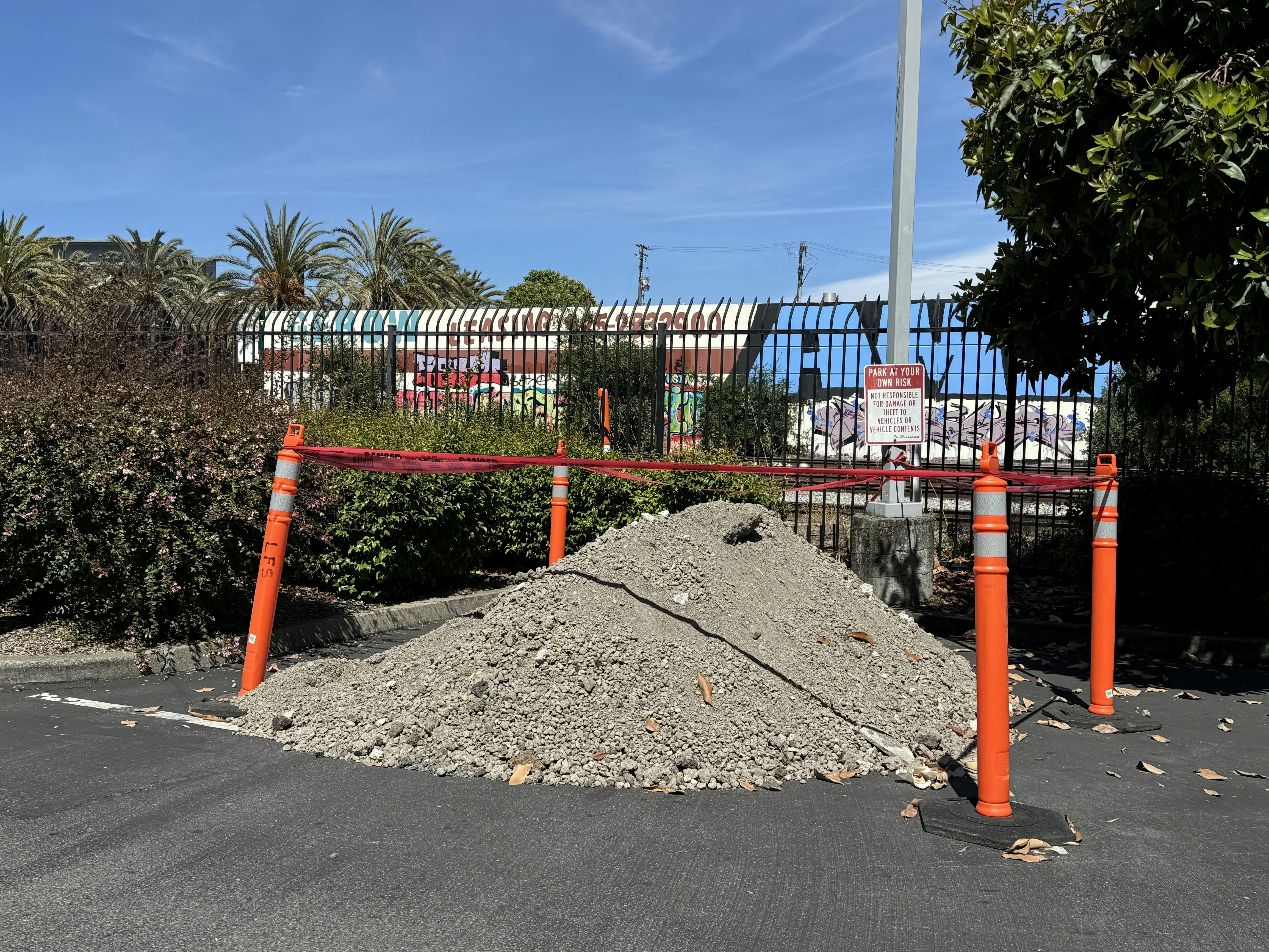 Rock and gravel pile