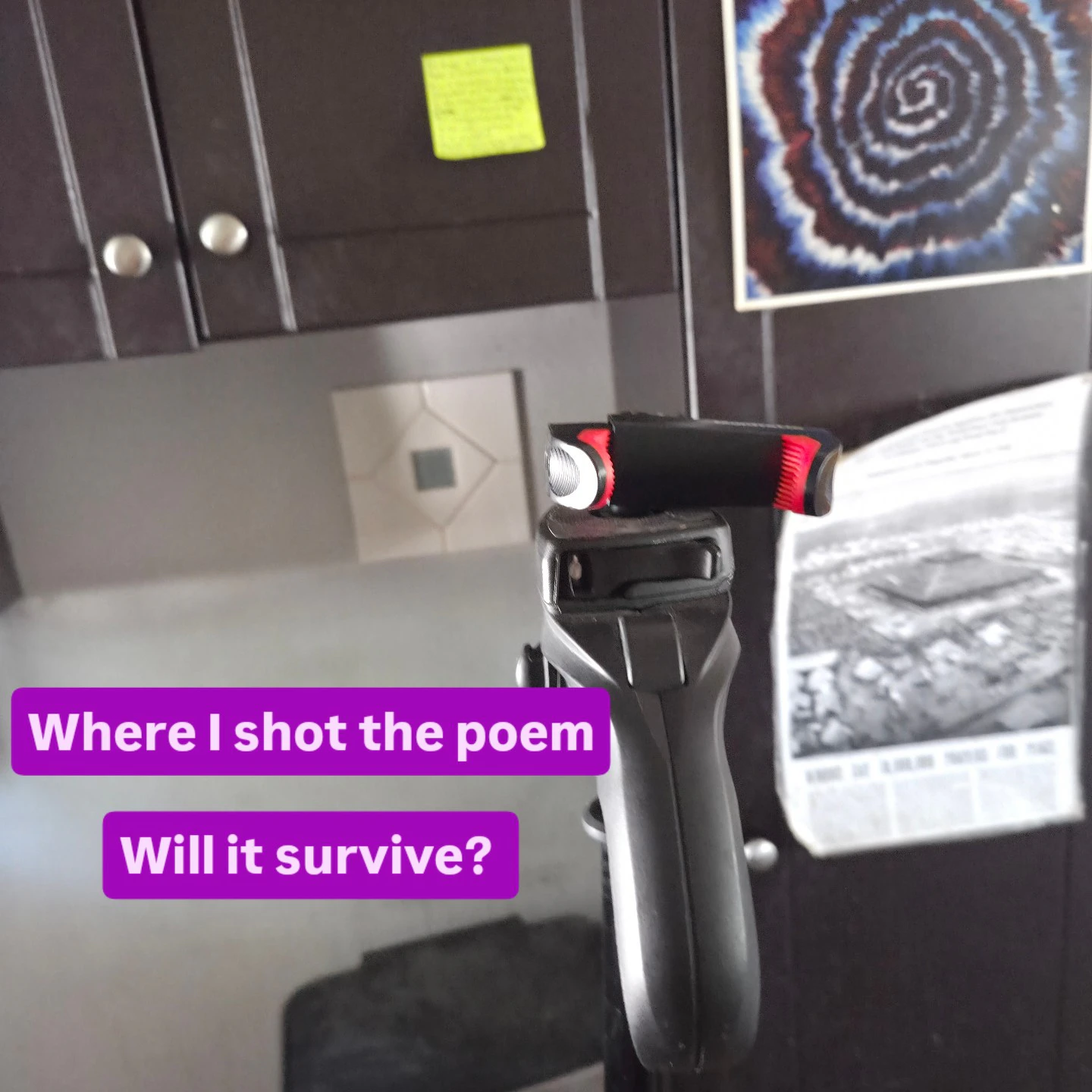 This is the angle from which I shot the poem. 