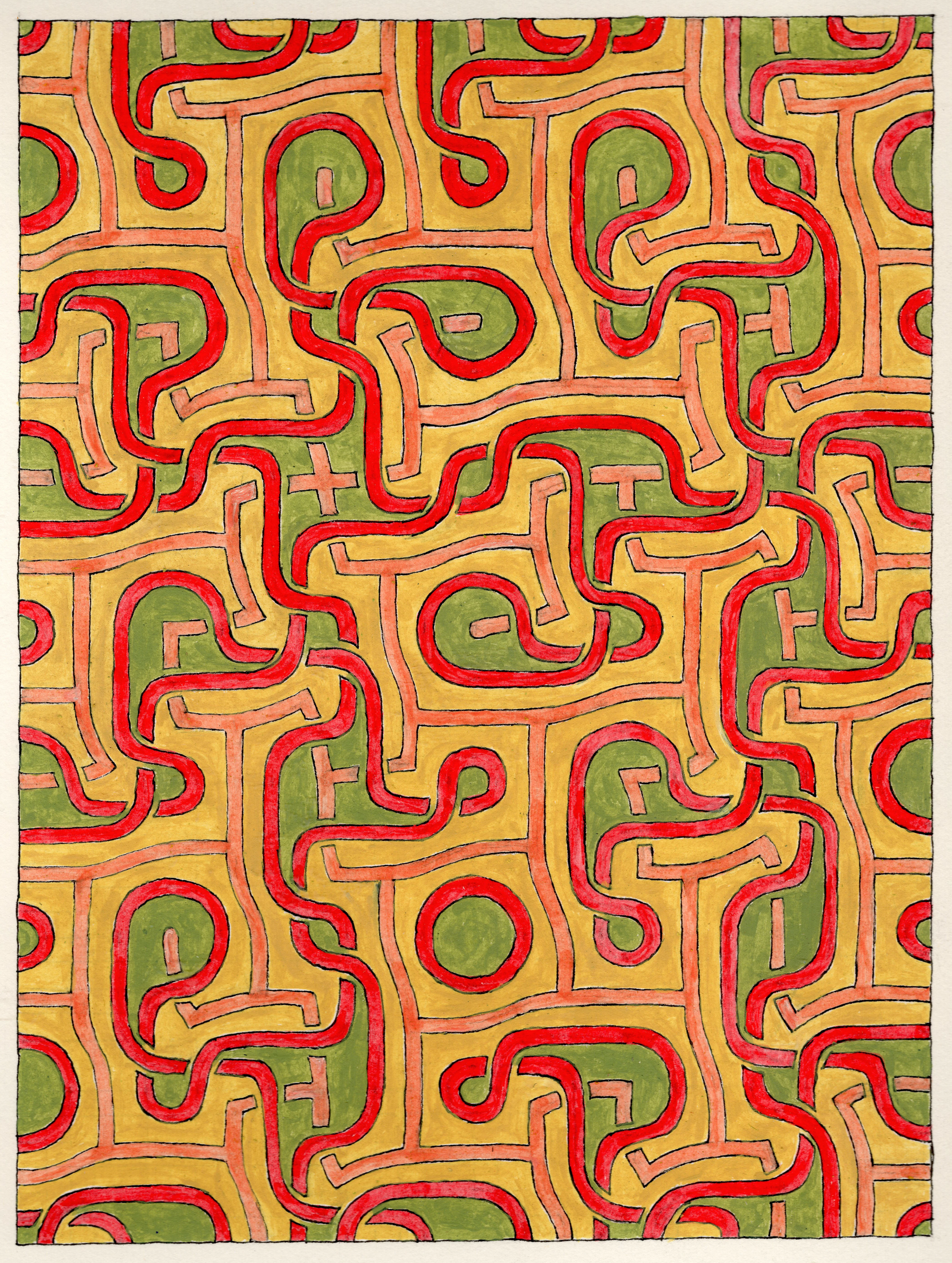 Manifold Series- Lambo, Ink and Acrylic on Paper, 2025