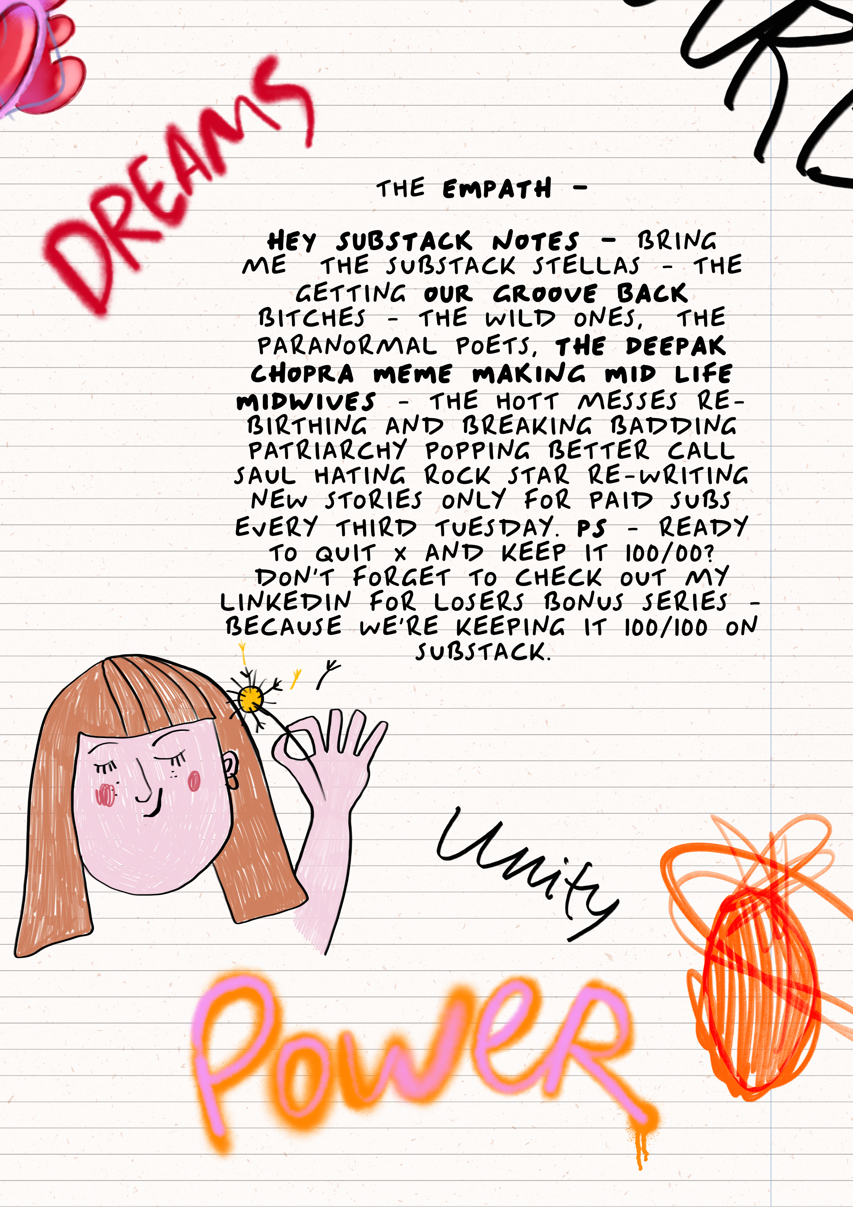 everyone's favorite Substack notes empath